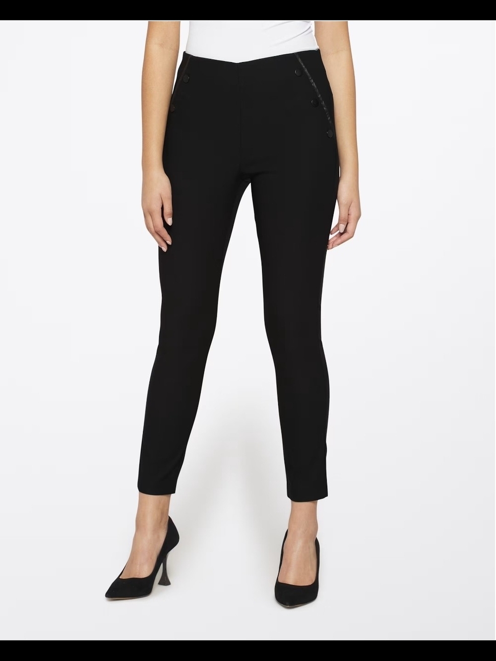 Violets & Roses Ankle-Length Ponte Pants